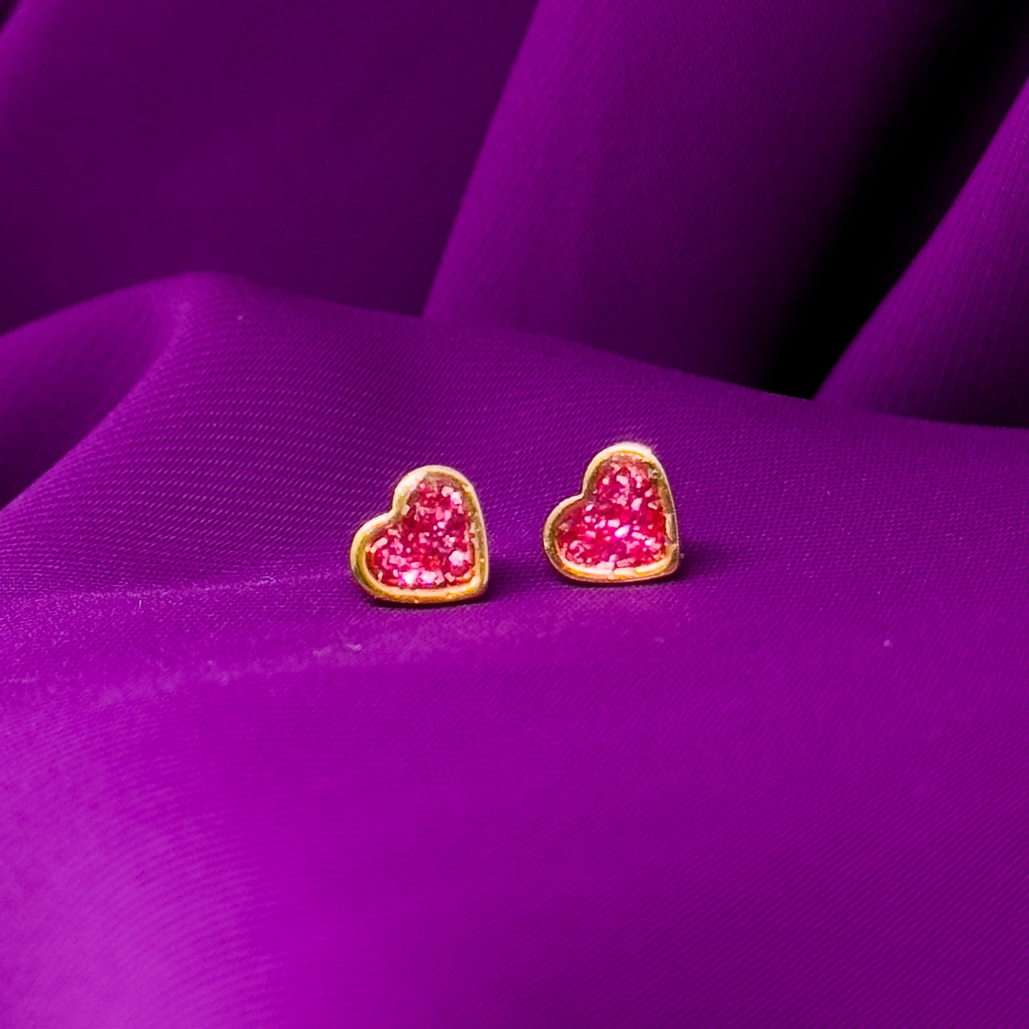 Earring - 24k Rose Gold Star