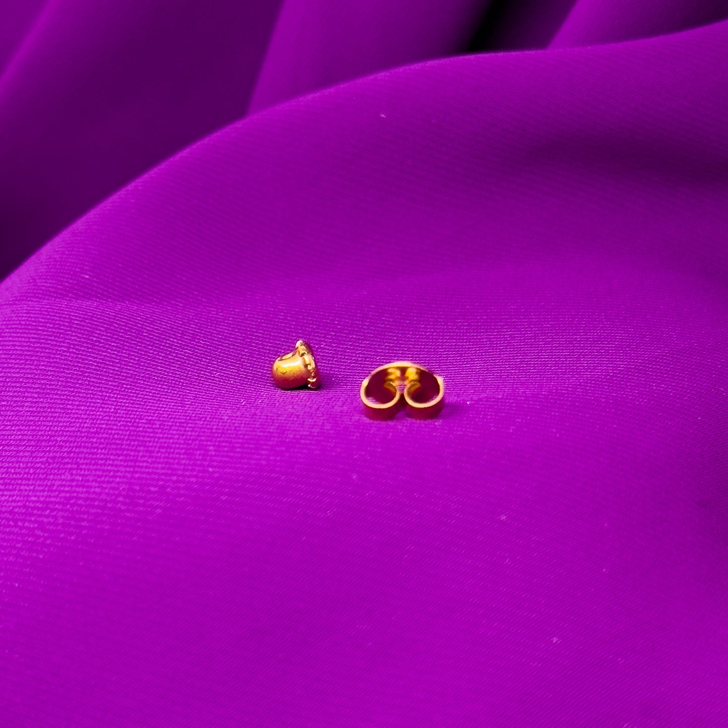 Earring - 24k Rose Gold Star