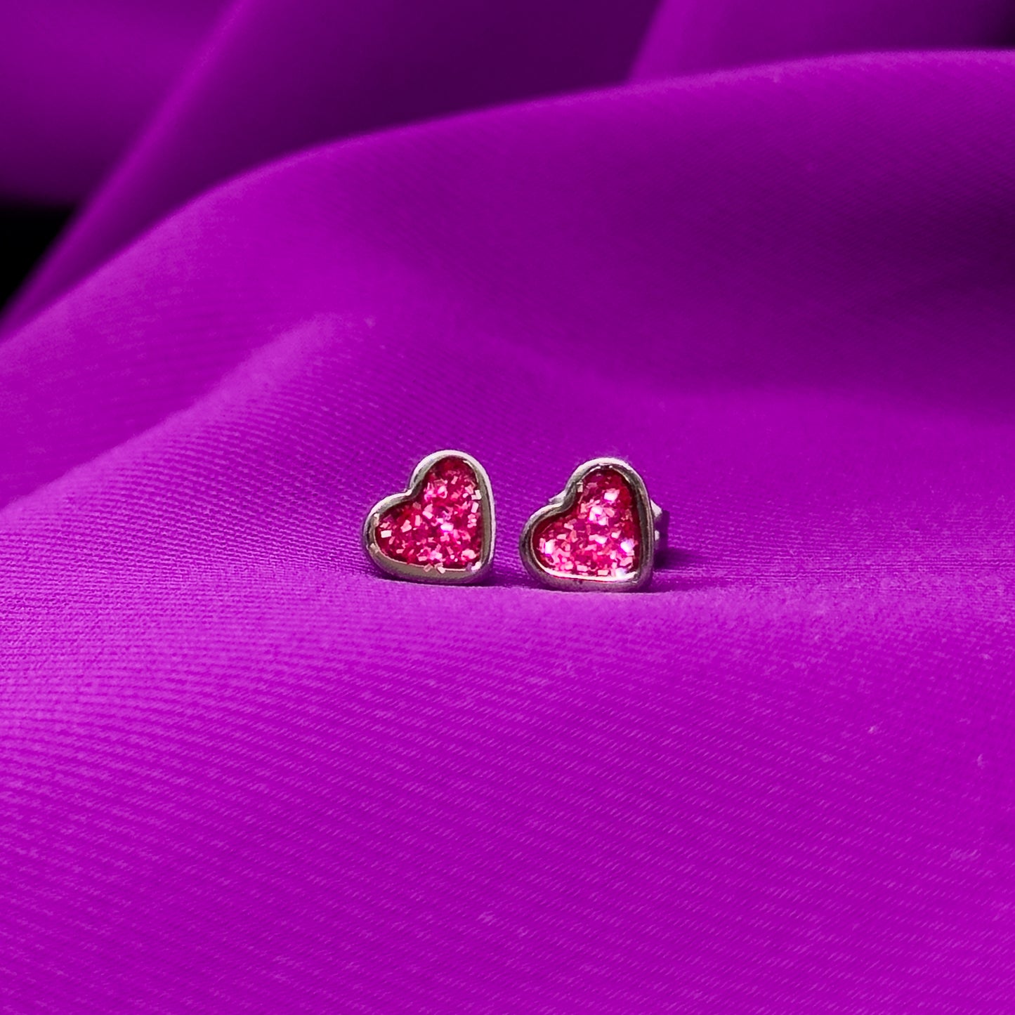 Earring - 24k Rose Gold Heart